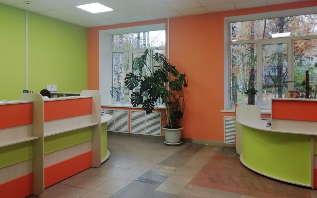 В ГБУЗ Республики Мордовия «Детская поликлиника № 2» реализуются организационно-планировочные решения внутренних пространств, обеспечивающие комфортность пребывания детей.